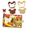 Yaxell Cutting Tool Set Cookie Bear School Jackie & David Set of 2