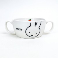 Miffy's Apple Series Kid Ceremic Tableware Double Handle Bowl