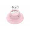 Canada FlapJackKids  Reversible Baby And Kids Sun Hat (Rainbow Unicorn / S 6m-2y）With Chin Strap