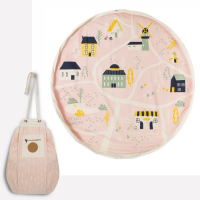 Play Pouch Storage Bag With String (Raindrop Village) 
