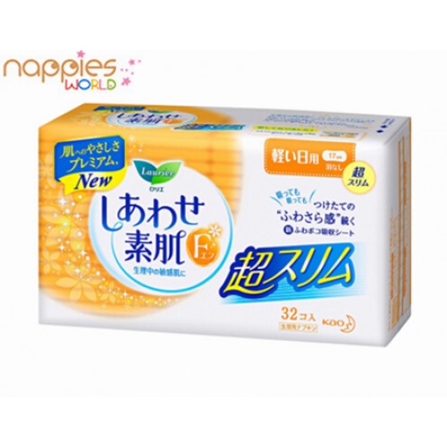 Japan Laurier Ultra Thin Sanitary Pads 17cm (32Pcs)