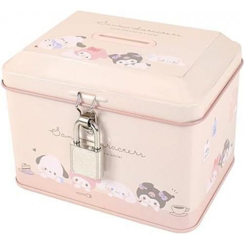 Sanrio Piggy Bank with Key Lock (Chill Time Design)