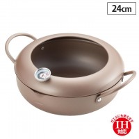 Japan Tamahashi Tempura Pot With Thermometer 24cm