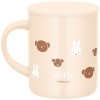 Thermos Stainless Steel Vacuum Insulated Mug With Lid 350ml（Miffy&Bear）Ivory
