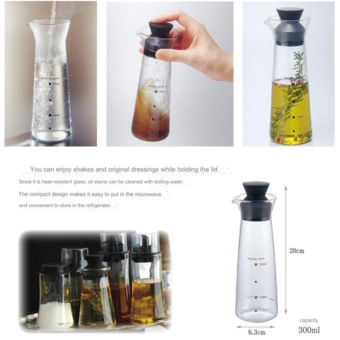 Japan iwaki Heat-Resistant Glass Dressing Bottle 300ml