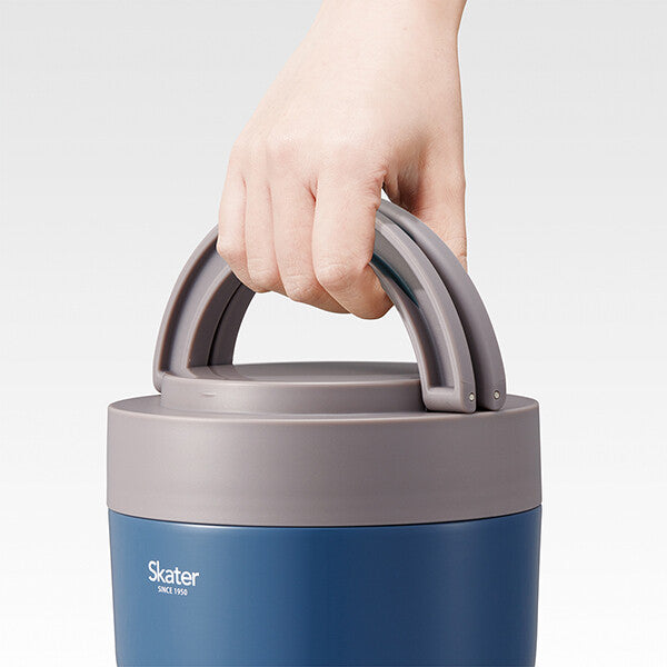 Japan Skater Stainless Insulated Bento Bowl 1250ml (Blue) Foldable Handle