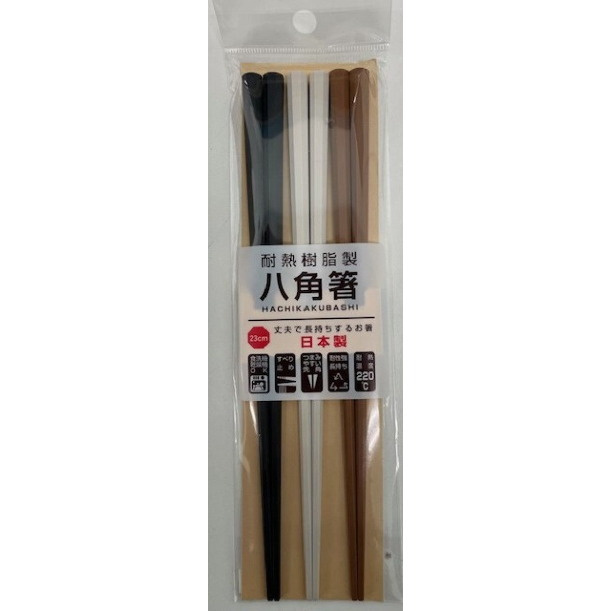 日本SUNLIFE抗菌八角筷子3双（混色）