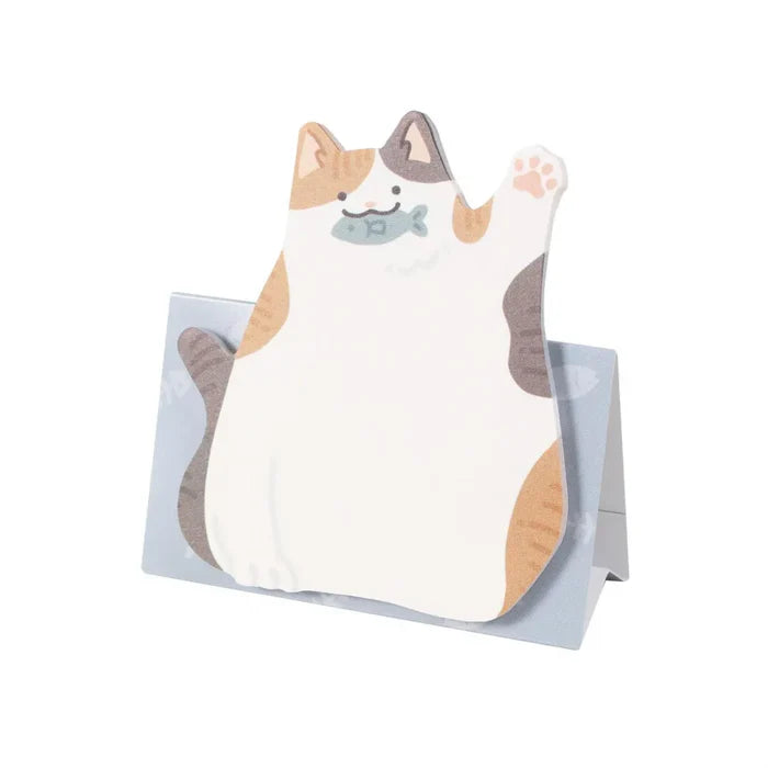 Kutsuwa Sticky Notes With Stand – 30 Sheets / Cat