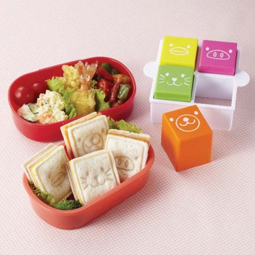 TORUNE Bread Sandwich Cutter Set (Animal Face)