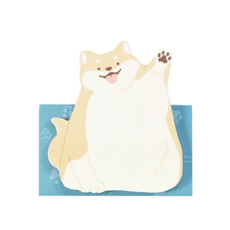 Kutsuwa Sticky Notes With Stand – 30 Sheets / Shiba Inu