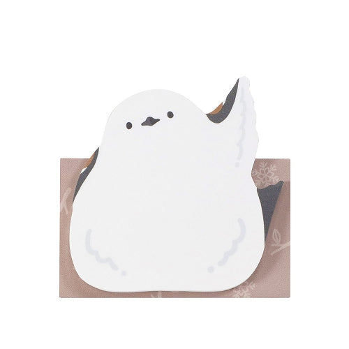 Kutsuwa Sticky Notes With Stand – 30 Sheets / Shimaenaga Bird