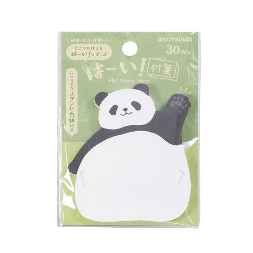 Kutsuwa 可立式便利贴 – 30 张 / 熊猫