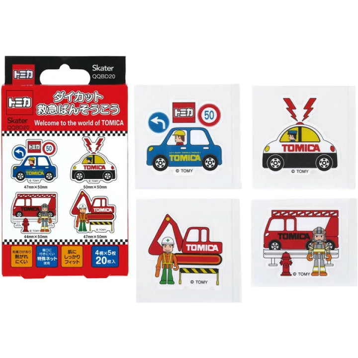 Skater Die-Cut Band Aid Plaster 20pc - Tomica