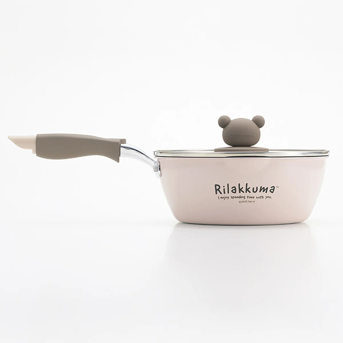 Rilakkuma IH-Compatible Pot 20cm with Glass Lid