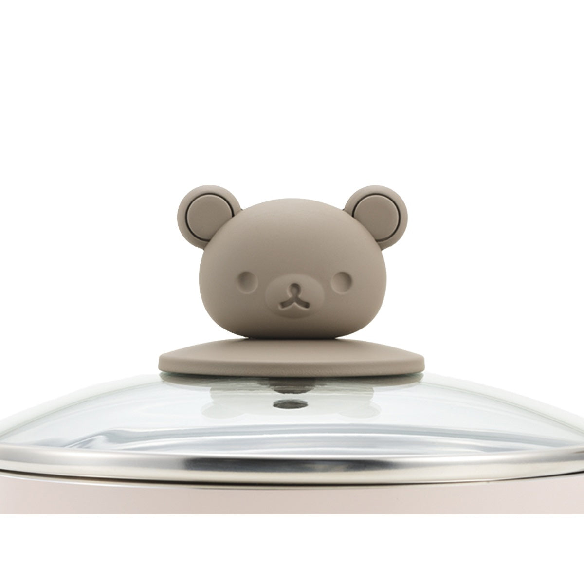 Rilakkuma IH-Compatible Pot 20cm with Glass Lid