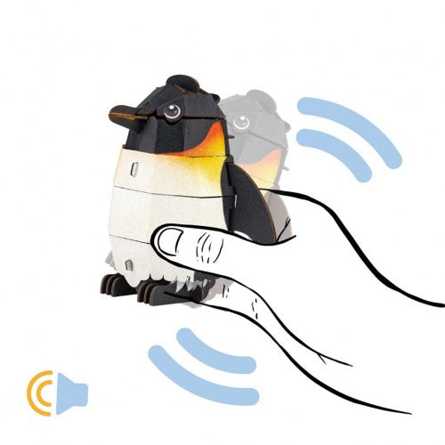 mierEdu Build 'n' Sound 3D Puzzle - Emperor Penguin