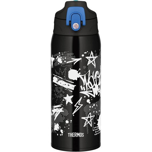 Thermos 2-Way Stainless Steel Vacuum Insulated Water Bottle 800ml（Black Blue）