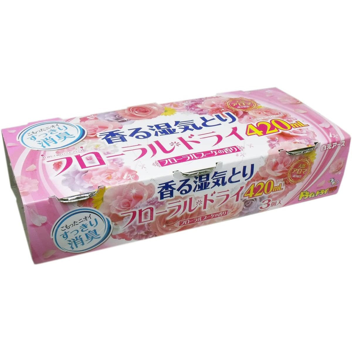 Hakugen Moisture Absorber 450mlx3 Pack (Floral)