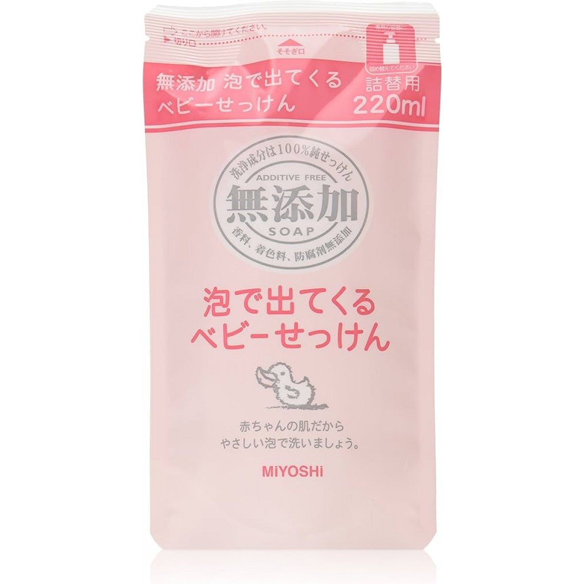 MIYOSHI Additive-Free Foaming Baby Wash Refill 220ml