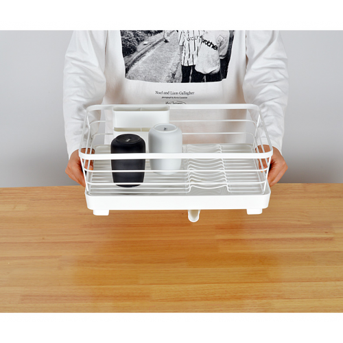 ASVEL Metal Coating Dish Drainer (White)