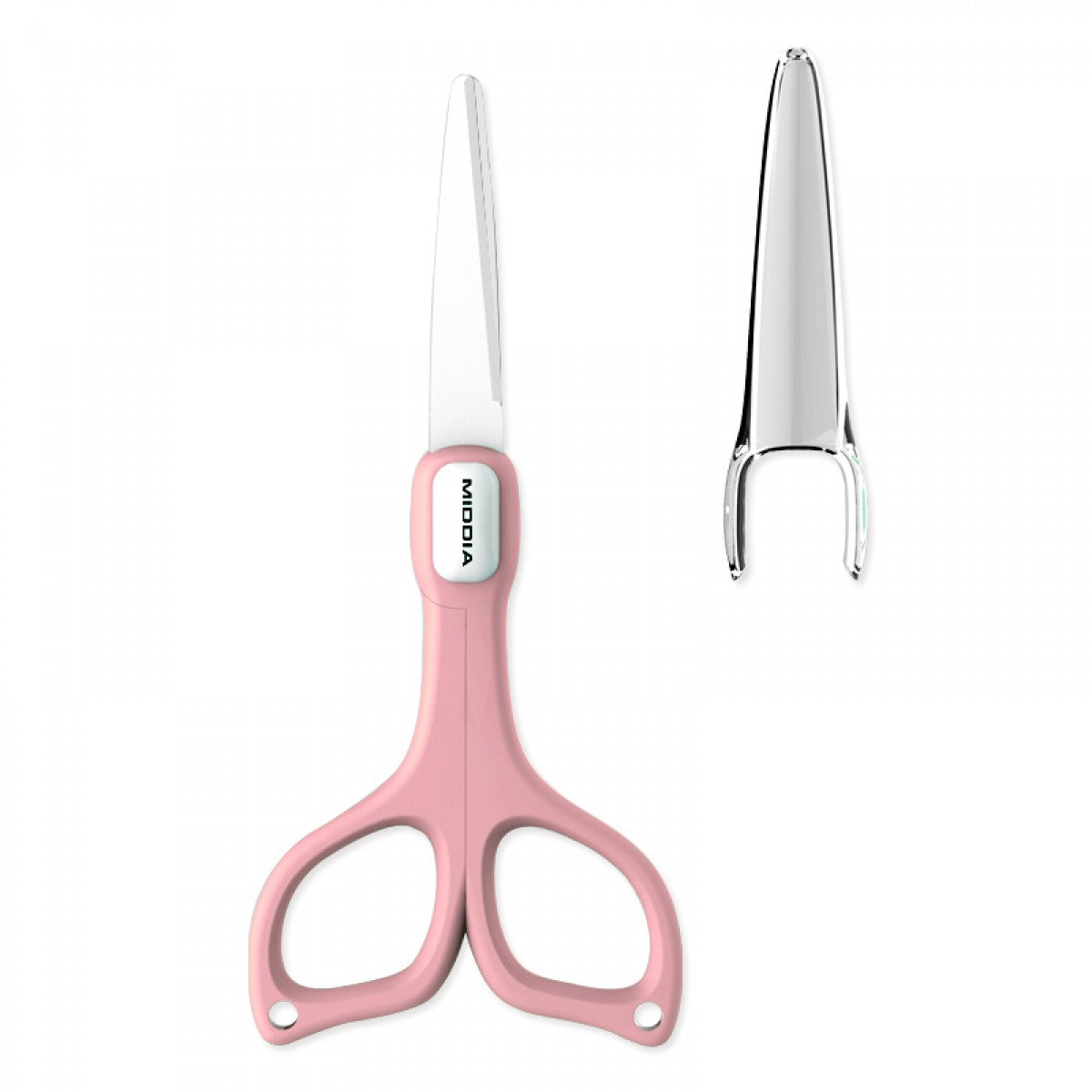 MIDDIA Ceramic Baby Food Scissors (Pink)