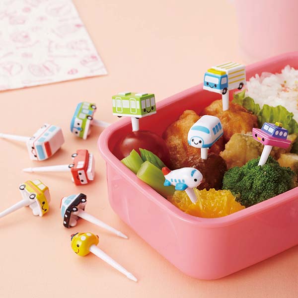 Japan Mama's Assist Lunch Box Food Picks 11pcs (Working Vehicles）