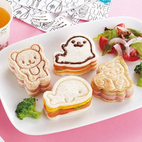 TORUNE Sandwich Cutter Set (Seal * Whale * Squirrel* Bear)
