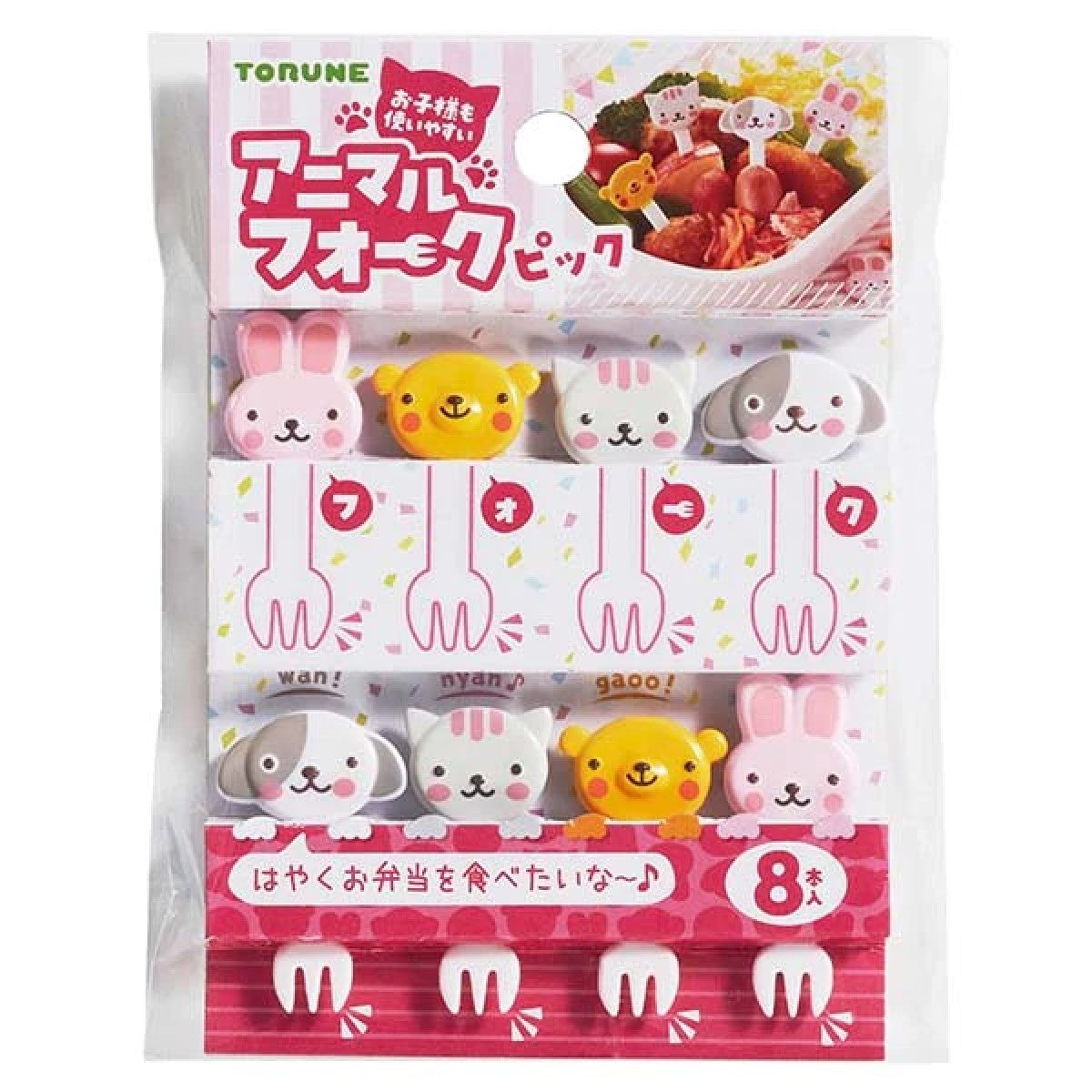Japan Mama's Assist Lunch Box Food Picks  8pcs（Happy Animal）