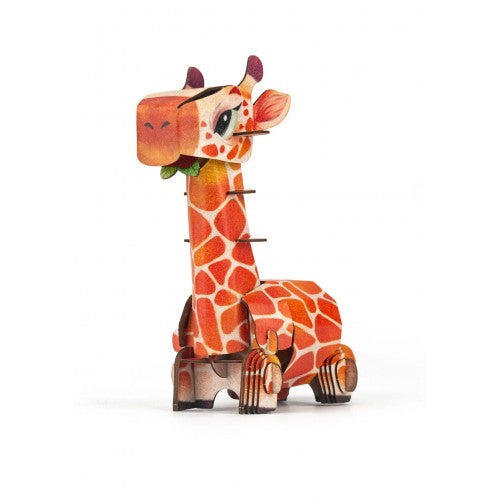 mierEdu Build 'n' Sound 3D Puzzle - Giraffe
