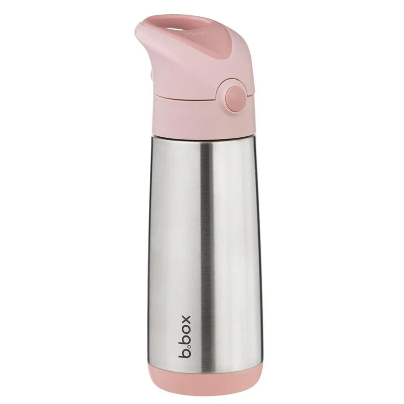 B.Box Insulated Straw Drink Bottle 500ml Blush Crush