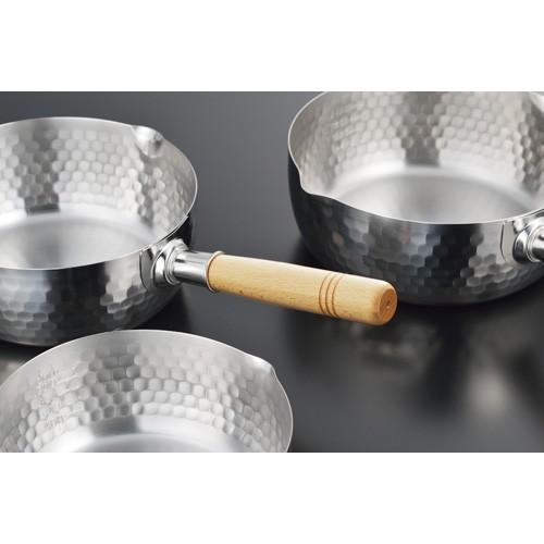 Yoshikawa Stainless Steel Yukihira Saucepan 22cm IH Compatible