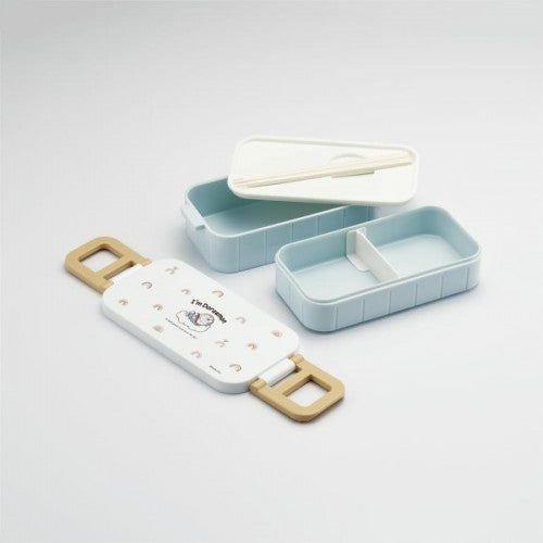 Skater Antibacterial 2 Tier Lunch Box With Chopsticks 600ml (Doraemon)
