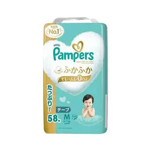 Japan Pampers Premium Nappy Tape M 58pcs (6-11kg)