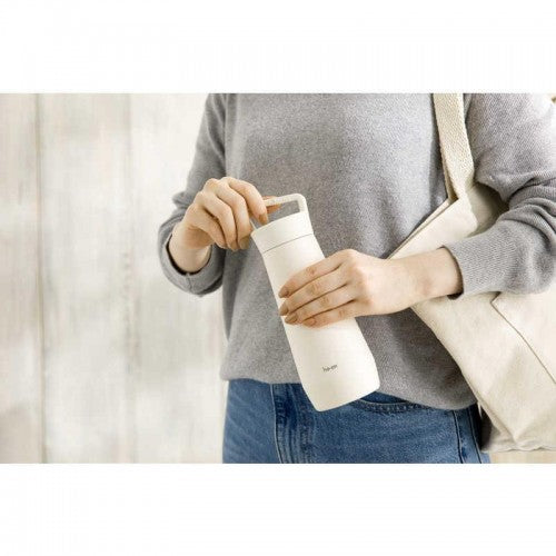 Ho-on Stainless Steel Vacuum Insulated Drink Bottle With Handle 500ml (White）