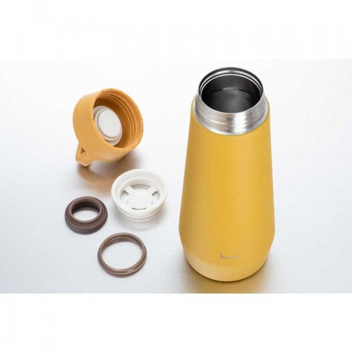 Ho-on Stainless Steel Vacuum Insulated Drink Bottle With Handle 500ml (White）