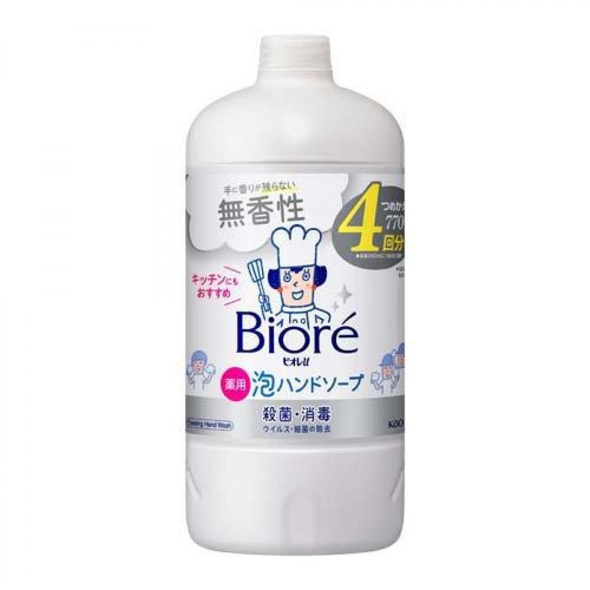 Biore U Paw Stamp Foaming Hand Soap Refill 770m - Fragrance Free