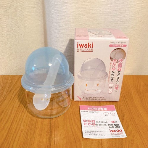 Japan Iwaki Rice Porridge Pot Heat-Resistant Glass 200ml