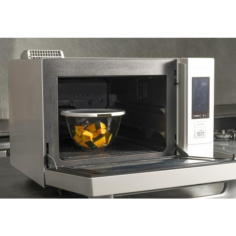 HARIO Heat-Resistant Glass Bowl Set with Microwave-Safe Lids (Set of 2)