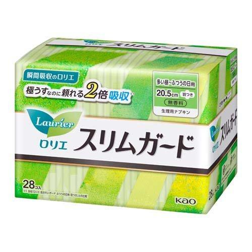 乐而雅瞬吸蓝纤薄护翼日用型卫生巾 20.5厘米 28片