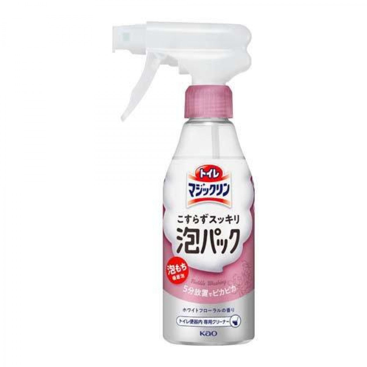 KAO Magiclean Toilet Bowl Cleaner Foam Spray – White Floral Scent 300ml