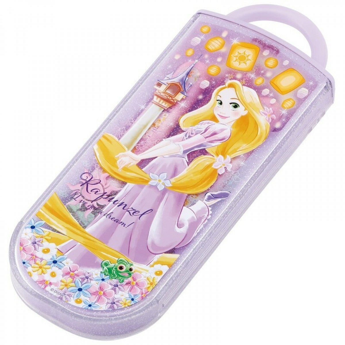 Japan SKATER Antibacterial Children's Lunch Cutlery Trio Set（Rapunzel）