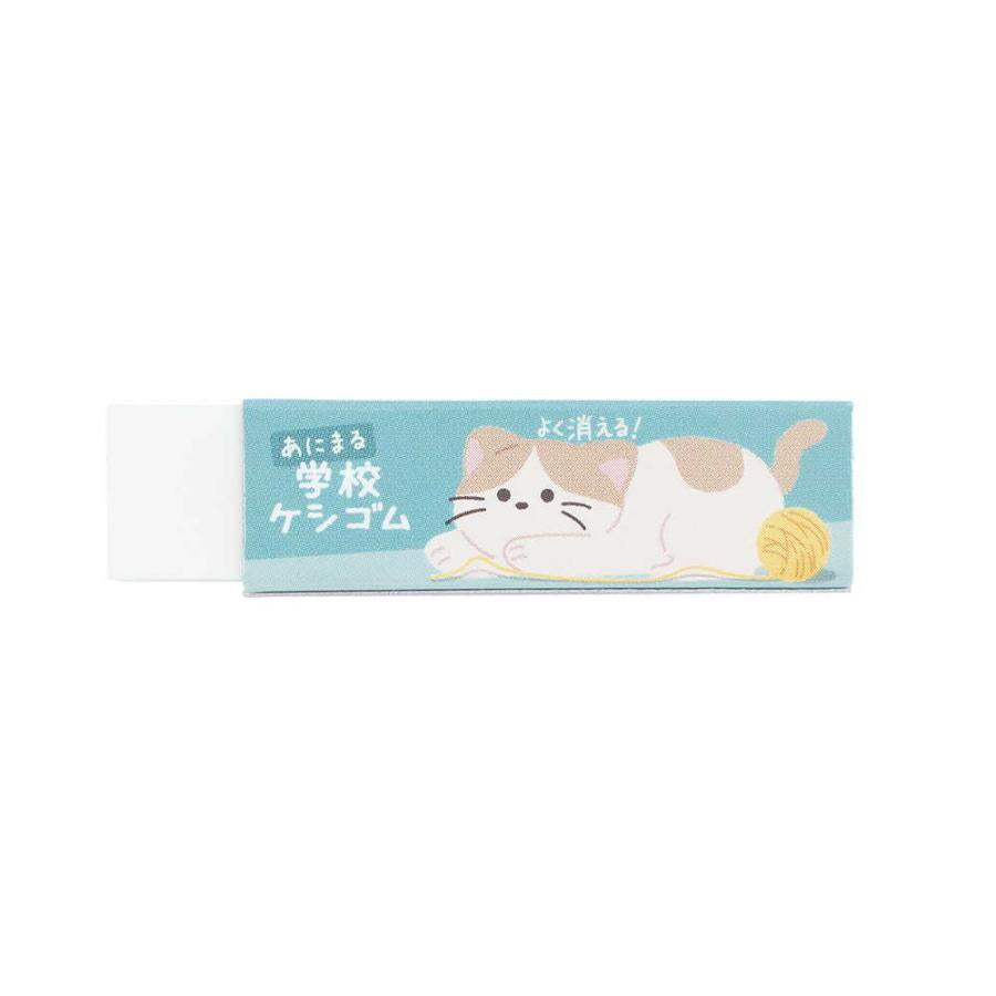 Kutsuwa STAD School Eraser 1pc/12g - Cute Animal