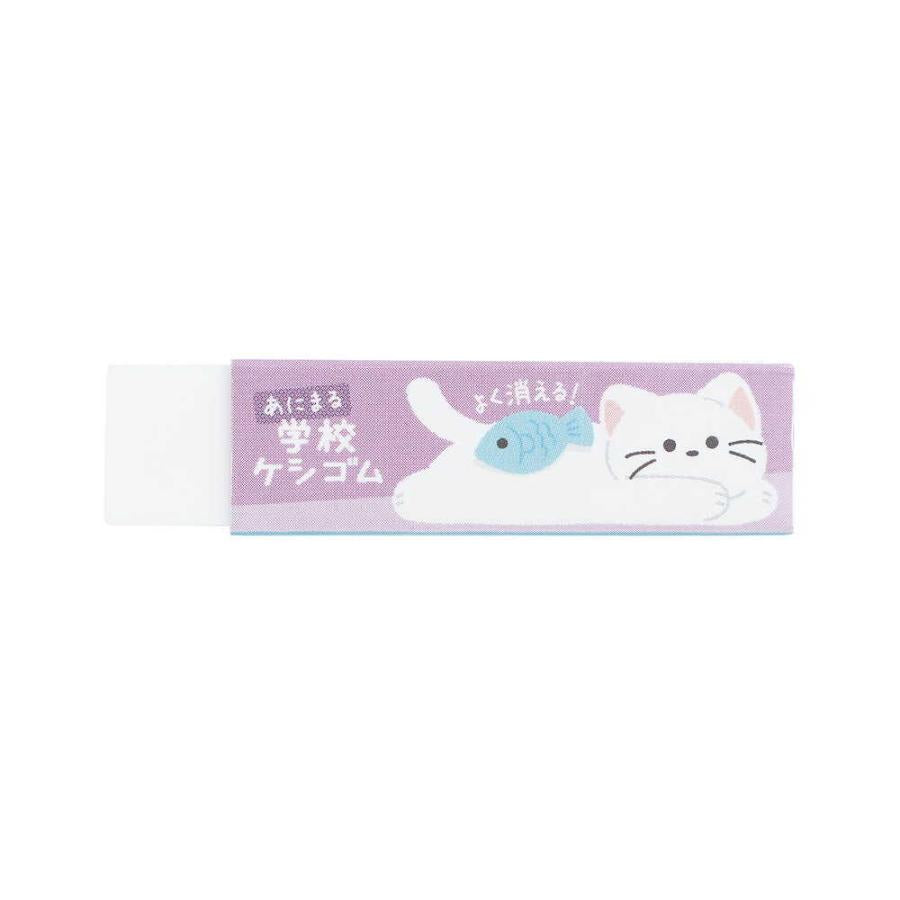 Kutsuwa STAD School Eraser 1pc/12g - Cute Animal