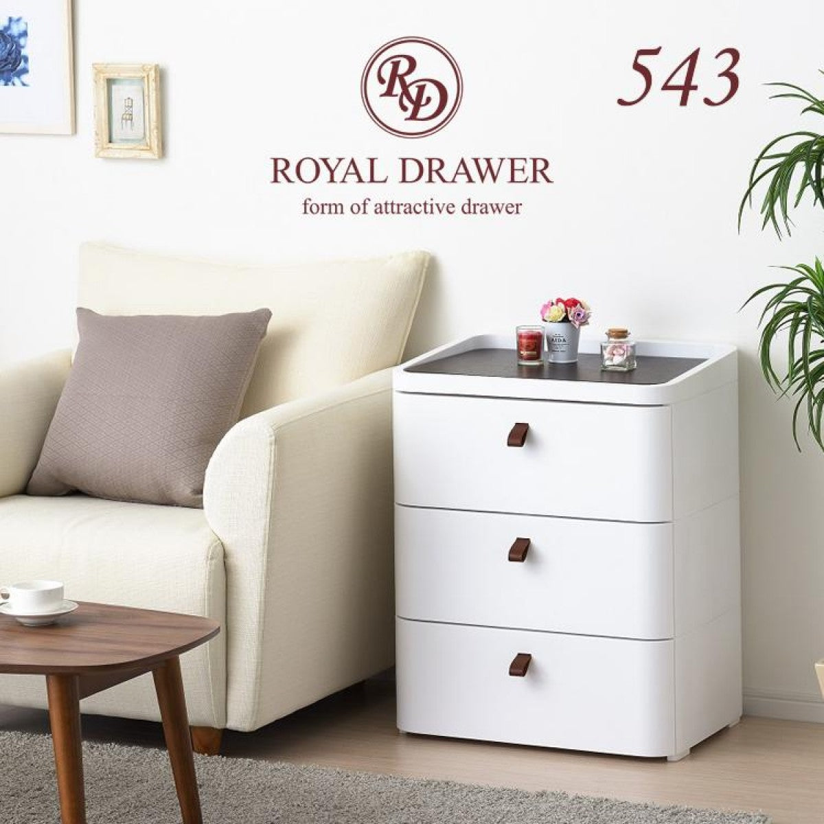 Made in Japan SQU Royal 3-Drawer Storage (Pick up by arrangement)