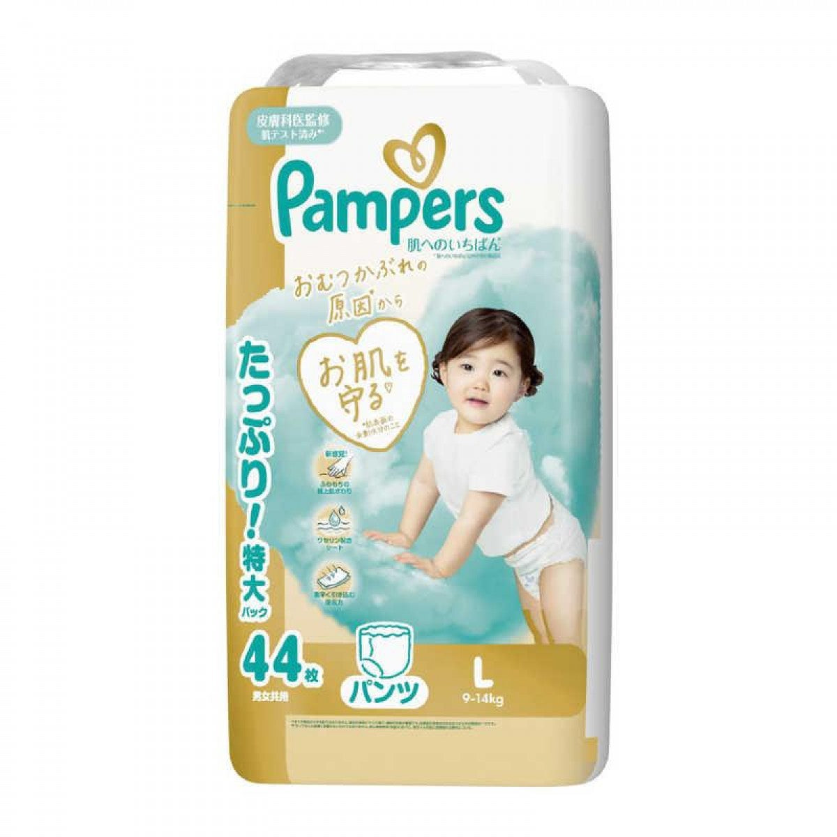 Japan Pampers Premium Nappy Pants L 44pcs (9-14KG)