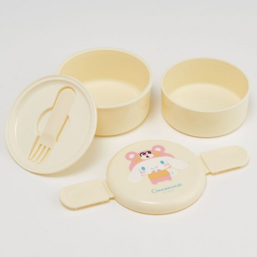 Skater Bento Box Lunch Box With Fork (Cinnamoroll) 500ml