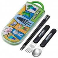 Japan SKATER Antibacterial Children's Lunch Cutlery Set（Minecraft）