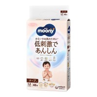 Japan Moony Natural Low-Irritation & Gentle Nappy Tape M 46pcs (6-11kg)