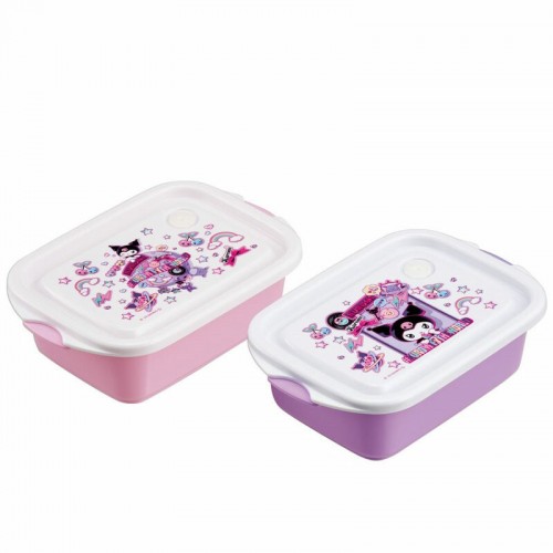 Skater Antimicrobial Lunchbox (KUROMI) 2Pcs 500ml Skater Antimicrobial Lunchbox (KUROMI) 2Pcs 500ml