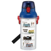 Skater Antibacterial Kid Water Bottle With Strap 480ml  (Train)